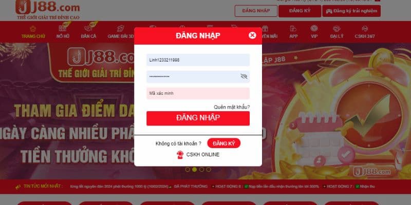 Đăng Nhập J88 Để Tham Gia Game Đổi Thưởng Đỉnh Cao 3 Hướng dẫn các bước tham gia nhà cái J88